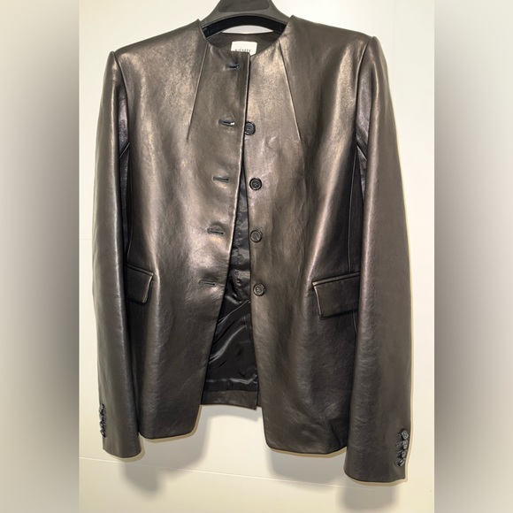 Khaite Jameson Leather Jacket, 4, Black - Picture 10 of 17